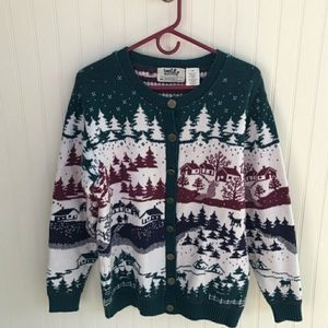Vintage Christmas cardigan Northern Reflections